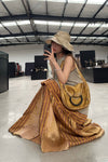 Mutedance 24 Spring/Summer Layered Dress MD-MD24SS81-OLD old gold PM136